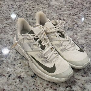 Nike Cream and Olive Athletic Shoes